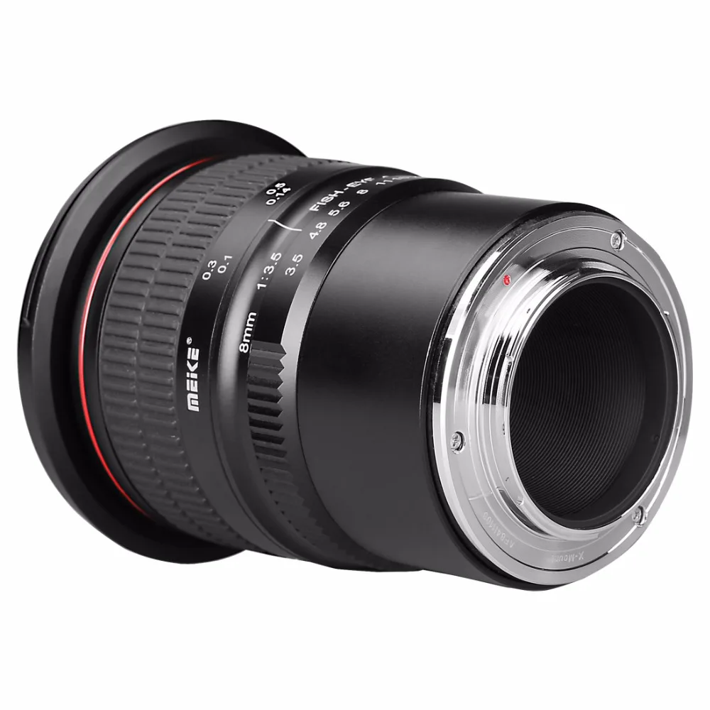 Объектив Meike 8 мм f/3 5 Ultra HD рыбий глаз для беззеркальной камеры Fujifilm с X образным