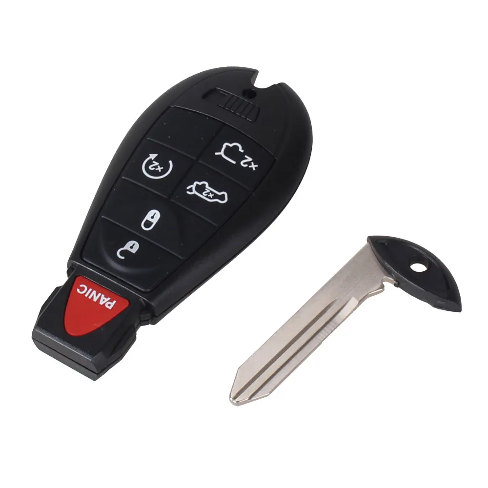 KEYYOU 5 + 1 6 кнопочный пульт умный Корпус ключа для Chrysler Jeep Dodge Grand Caravan Durango зарядное