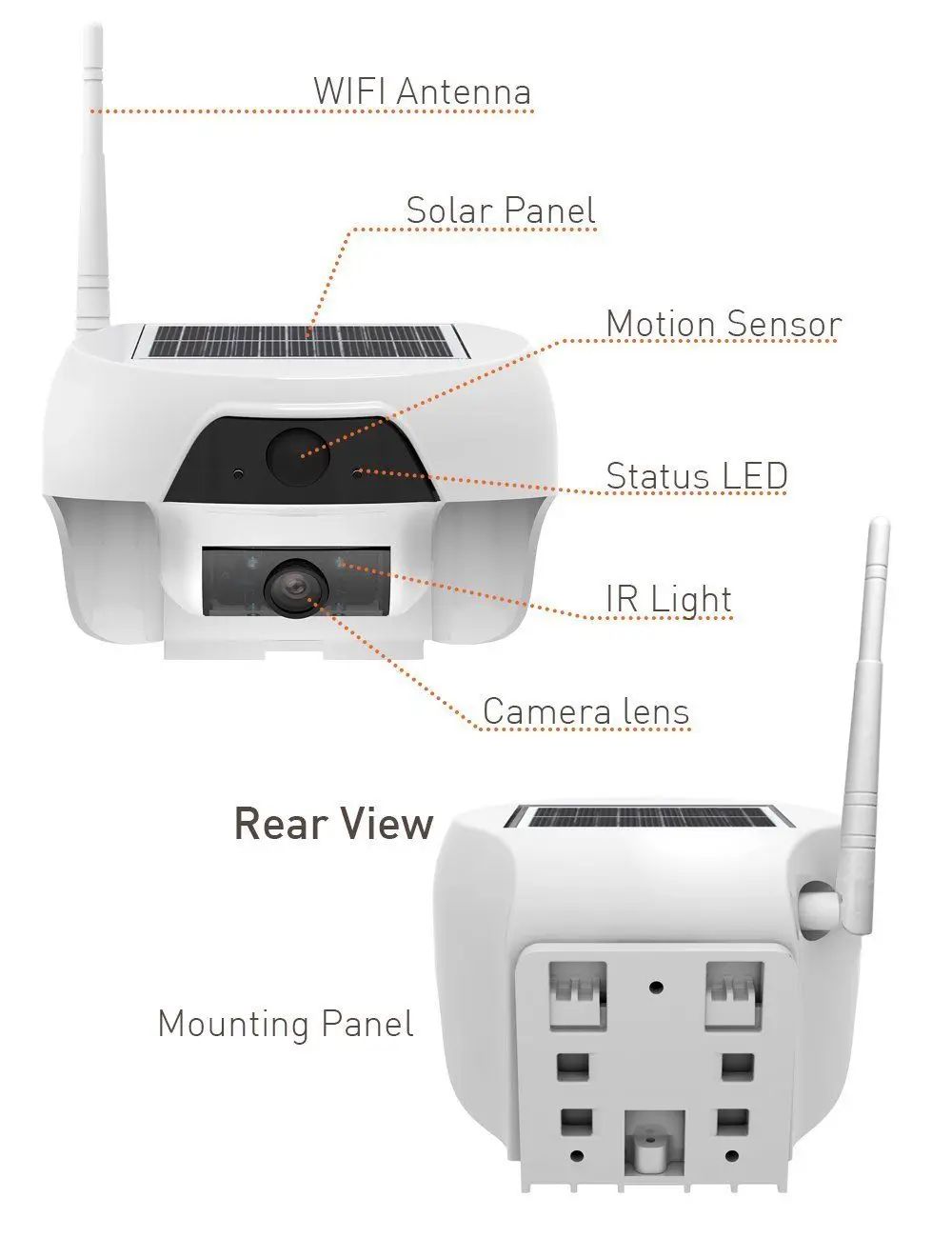 Freecam c310 Solar Powered Wireless Outdoor WIFI IP Surveillance Camera Audio CCTV System | Безопасность и защита