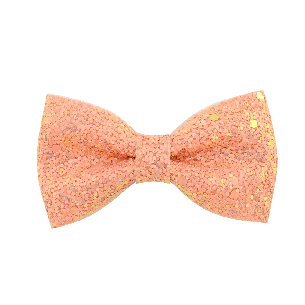 16 1 шт., 3 дюйма, высококачественные мелкие блестки, заколки для волос для девочек, цветные заколки для волос с бантом, аксессуары для волос, головные уборы 909 - Цвет: 16