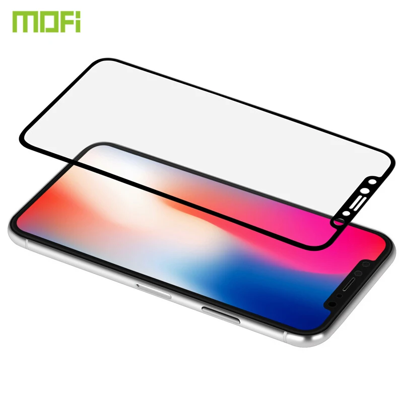Для iPhone Xs Max стекло для Mofi XR закаленное защита экрана передняя черный 9H|Защитные