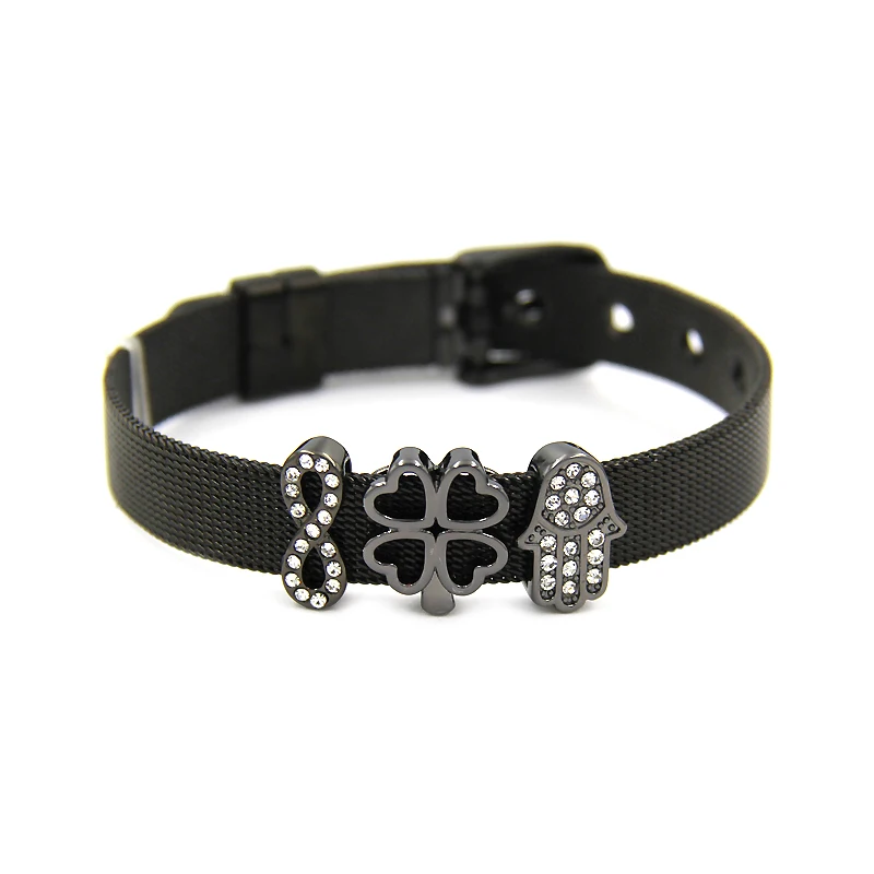 JLWER пистолет черный четырехлистный клевер Фатима Хамса рука Бесконечность горка