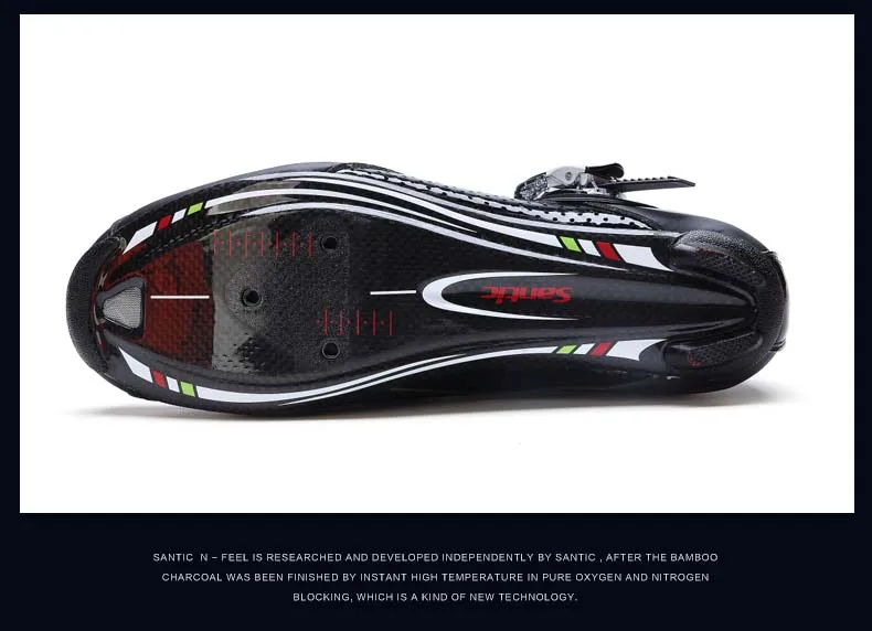 Santic Pro Racing Team Road велосипедная обувь для мужчин Ultralgiht велосипедная обувь из углеродного волокна дышащие самоблокирующиеся велосипедные кроссовки