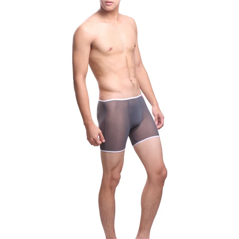 Мужские сексуальные сетчатые боксеры свободного размера из дышащей ткани |