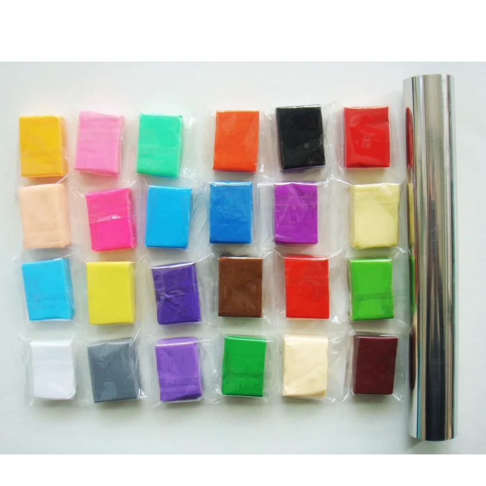 

24 PC polymer clay with clay with Rubbing stick .