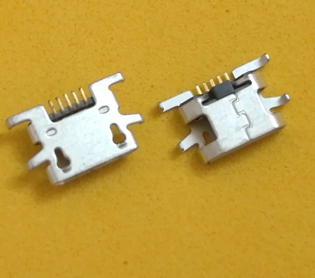 100 шт./лот micro mini USB разъем для подключения зарядного порта 5 контактный док станции
