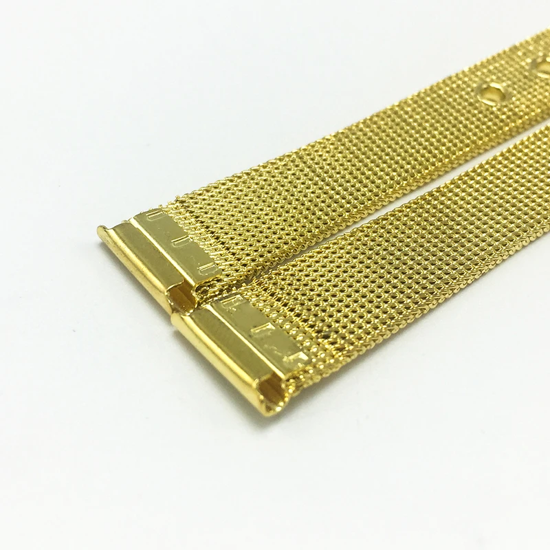 metal watch strap12mm Golden stainless steel mesh bands 12MM 2020 cinturino Tools for watches watchbands FZ012 | Наручные часы