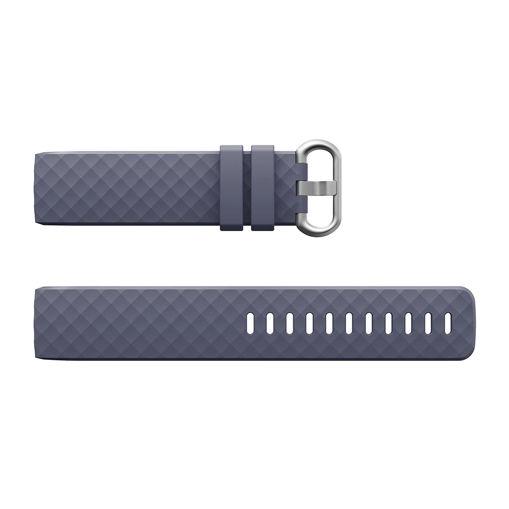 Силиконовые спортивные полосы для Fitbit заряд 3/зарядки 3 SE трекер Classic маленький большой браслет для Для женщин Для мужчин 23 мм 20 мм - Цвет ремешка: Фиолетовый