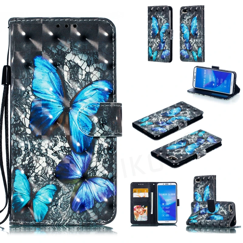 Для huawei Y5 DRA-LX2 чехол Y 5 Lite DRA-LX5 откидной 3D роскошный кожаный бумажник huawei Y5 Prime DUA-L22 DRA-L21 чехол для телефона