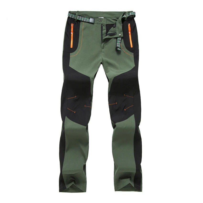Men Army Green Горные мужские и женские походные тонкие флисовые штаны, уличные брюки, весна-осень, ветрозащитные для кемпинга, лыжного спорта, альпинизма MA227 - Цвет: Men Army Green