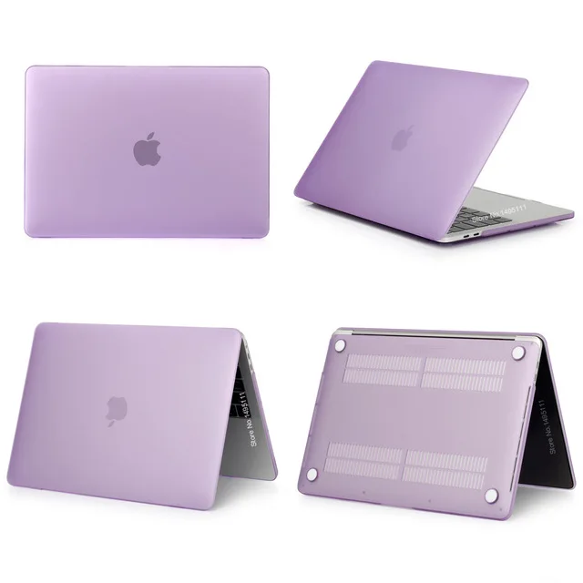 Чехол для ноутбука APPle MacBook Air Pro retina 11 12 13 15 16 mac Book 15,4 13,3 дюймов с сенсорной панелью+ чехол для клавиатуры - Цвет: Matte Purple