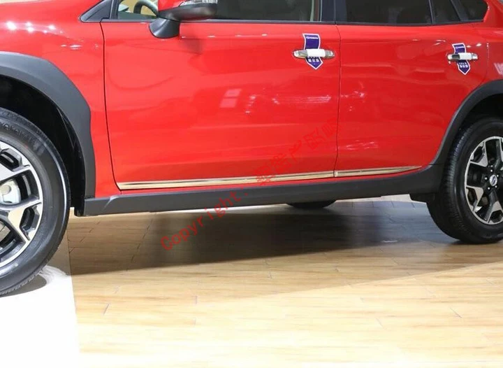 ABS Хромированная Боковая дверь корпус литье отделка для Subaru XV 2018 2019|Хромирование|