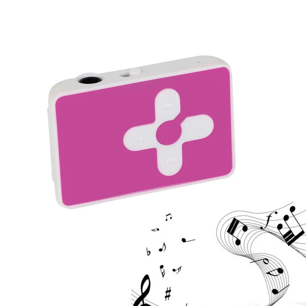 Портативный ClipUSB мини Mp3 музыкальный медиаплеер Поддержка 32 ГБ Micro TF карта и