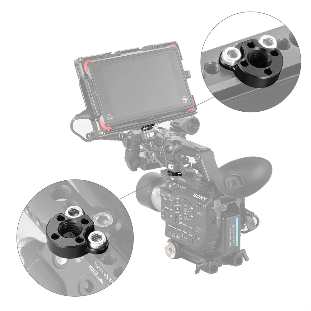SmallRig мини-пластина с Arri установочное отверстие для SmallRig камера монитор клетки пластины Arri Ballhead Magic Arm-2171