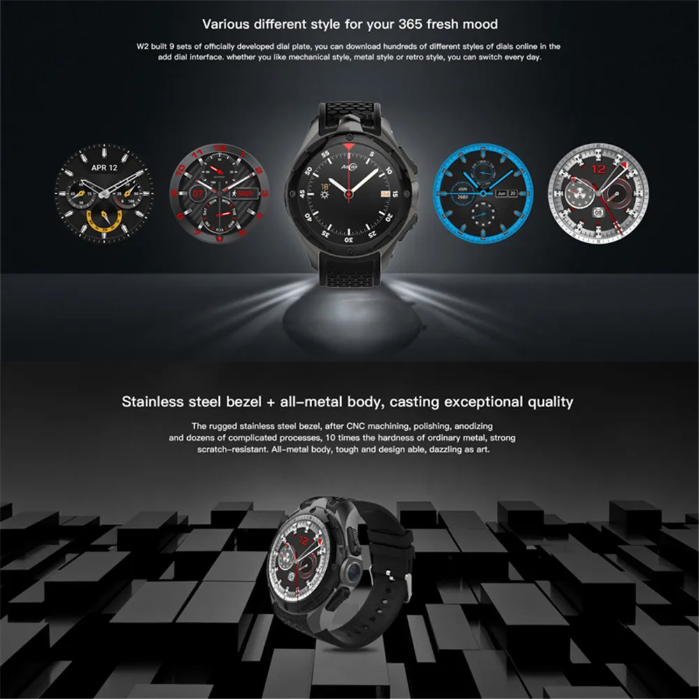 AllCall W2 Смарт спортивные часы c GPS Bluetooth Wifi 16G rom 3g вызов отправка сообщения Smartwatch водонепроницаемый монитор сердечного ритма