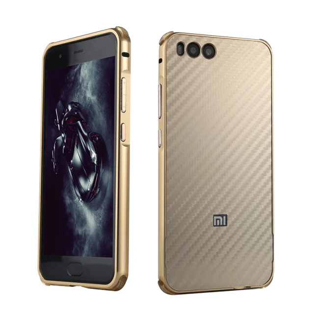 Gold Для Xiaomi mi 6 бампер чехол Funda Xiaomi mi 6 чехол металлический Алюминий для Xio mi 6 Capa Para роскошный рамка для телефона Пластик задняя крышка - Цвет: Gold
