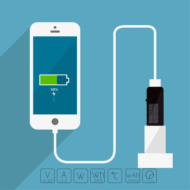 7 в 1 USB Тестер DC Цифровой вольтметр amperimetro измеритель напряжения тока Ампер Вольты
