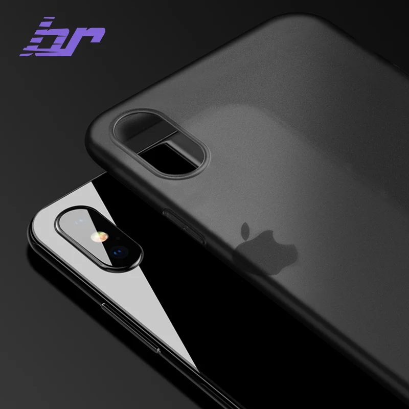 BR New Luxury Phone Case For iPhone X Red Cases Ultra Thin PC Slim Transparent Back Cover 7 8 Plus Fashion Shell |