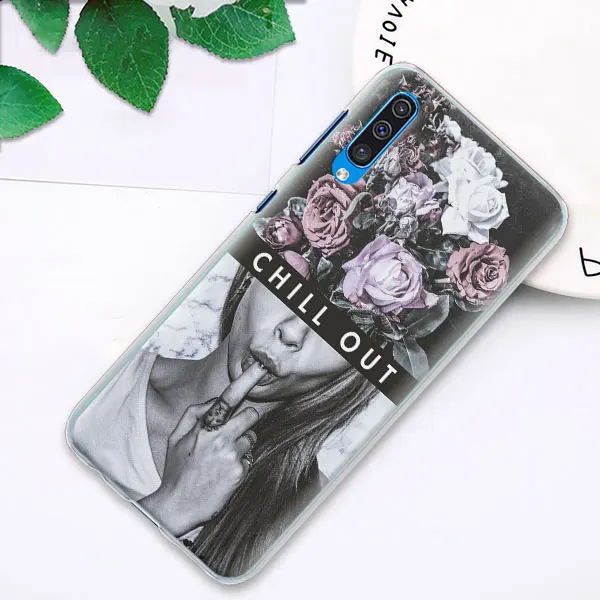 02 Чехлы для Samsung Galaxy A30 A50 A70 A80 M10 M30 A7 A6 A8+ A9 PC жесткий чехол для телефона - Цвет: 02