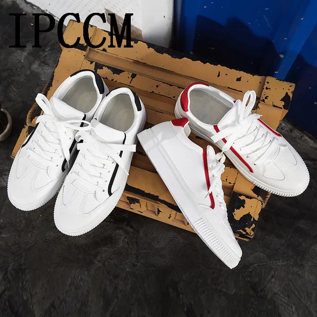 2019 spring new men's shoes European and American trend all-in-one soft leather small white fashion | Обувь