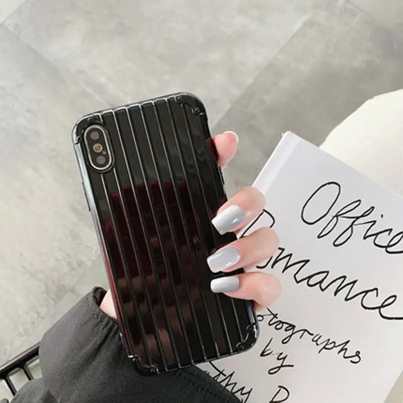 Для iPhone X Xs Max XR простой однотонный чехол для телефона тонкий матовый Мягкий силиконовый чехол для iPhone 11 Pro 8 7 6 6S Plus 5 S Чехол s - Цвет: black