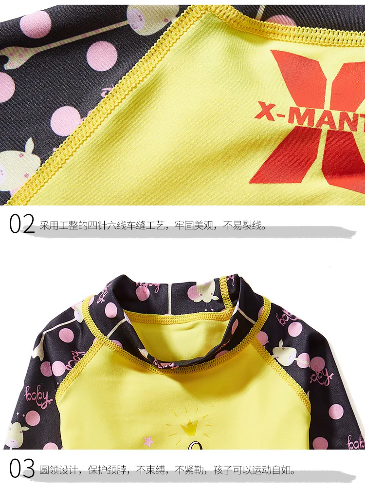 Детский купальник Rashguard из двух предметов, купальник с длинным рукавом для плавания, костюм для девочек, Rashguard, бикини, Детские купальники для купания