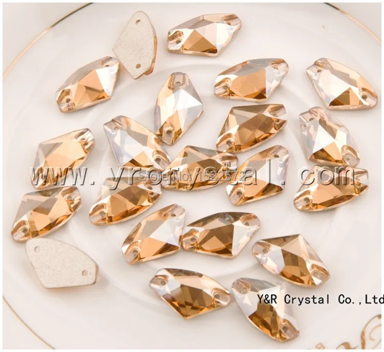 Free shipping galactic gsha Color 16*27mm 45pcs best quality crystals rhinestones design sew on flat back stone | Дом и сад