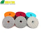 SHDIATOOL 10 наборов 100 мм гибкие 3 шага Алмазные полировальные колодки Влажные 4 дюймовые шлифовальные полировка дисков для каменного мрамора