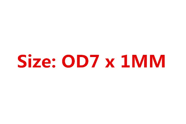 7mm x 1mm 100 шт черный O шайба уплотнительное резиновое кольцо прокладки из бнк OD4.5/5/6/6,5/7/8/9/9,5/10/11 мм x 1 мм для воздуха погодных масло - Цвет: 7mm x 1mm
