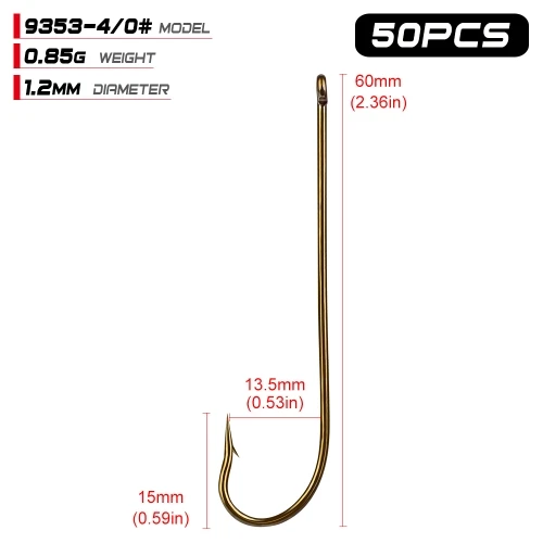 size4-0 50 шт./лот рыболовный крючок для морской ловли карпа 1#-12# Высокоуглеродистая сталь рыболовный крючок высокопрочный 1/0#-6/0# Anzol Pesca джиг Крючки снасти - Цвет: size4-0