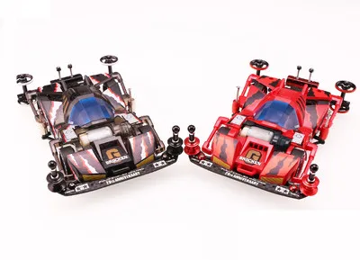 Tamiya Mini 4WD модель гонщика автомобиль 19414 гигантский красный и черный Racer