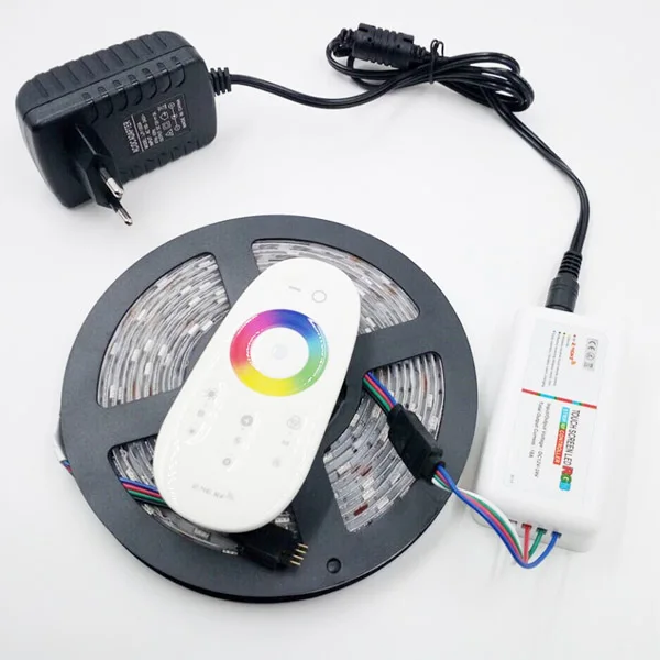 5m Full Set Светодиодная лента RGB SMD 5050 RGBW светодиодная RGB лента водонепроницаемая светодиодная лента полоса DC 12 В RGB контроллер Набор - Испускаемый цвет: 5m Full Set