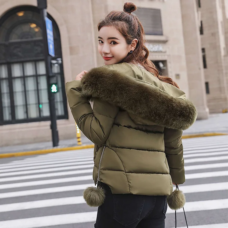 Модная женская 2019 Специальное предложение Женская Стеганая куртка с капюшоном