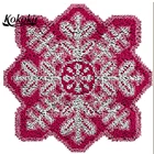 Вязальная пряжа, ковер, игла для ковра, фоамиран для рукоделия, наборы крючков с защелкой, Рождественский ковер с принтом снежинок, наборы гобеленов