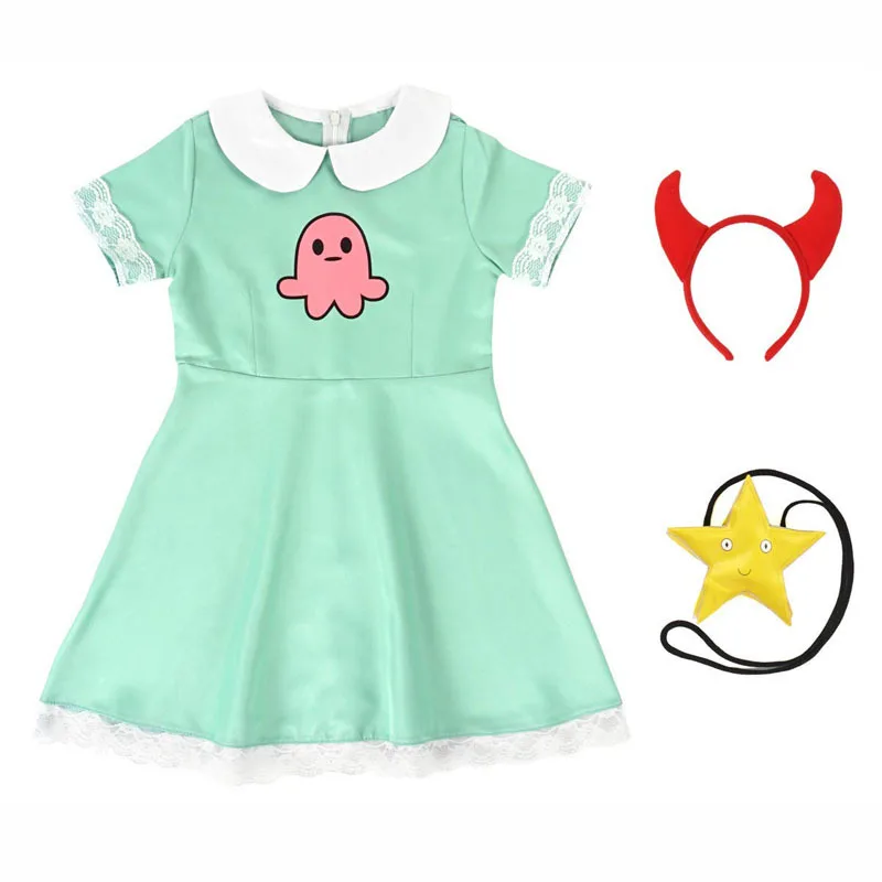 Детские костюмы для косплея Звезда против сил зла Платье девочек Европейские