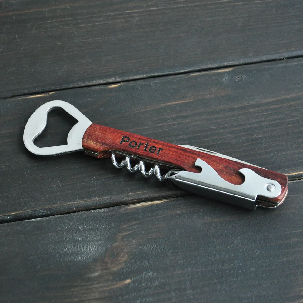 Персонализированные многофункциональные штопор открывалка для бутылок вина Нож