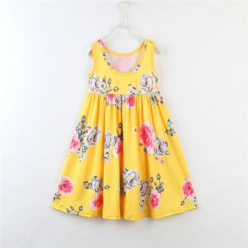 Summer Flower Dress 2-7Y Kids Girl Sleeveless Vest Princess Pageant Holiday Wedding Maxi New 2019 | Детская одежда и обувь