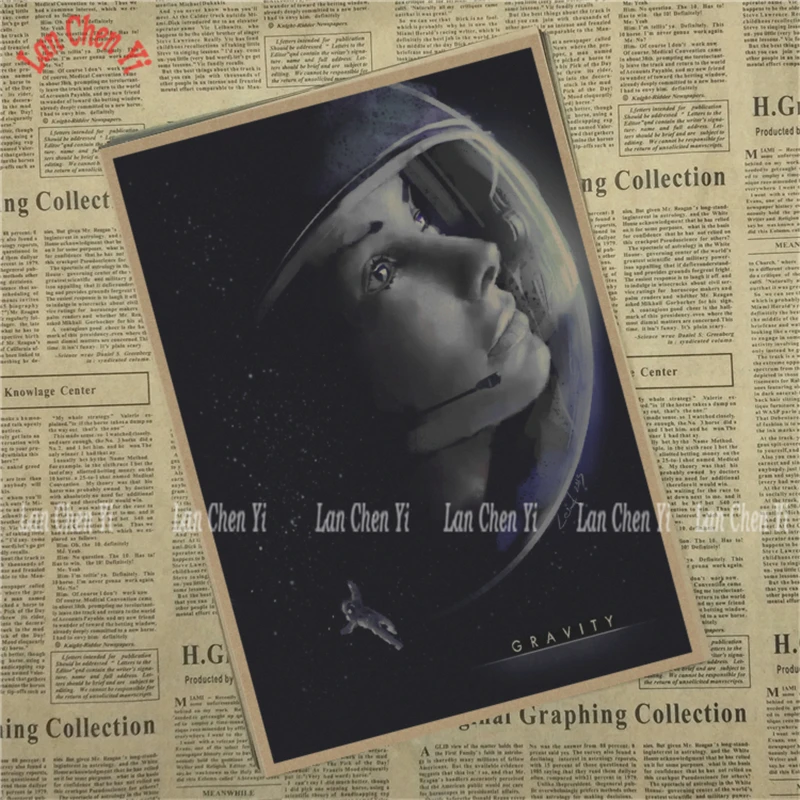 Классический фильм гравитационные винтажные постеры для дома Бар Гостиная Декор