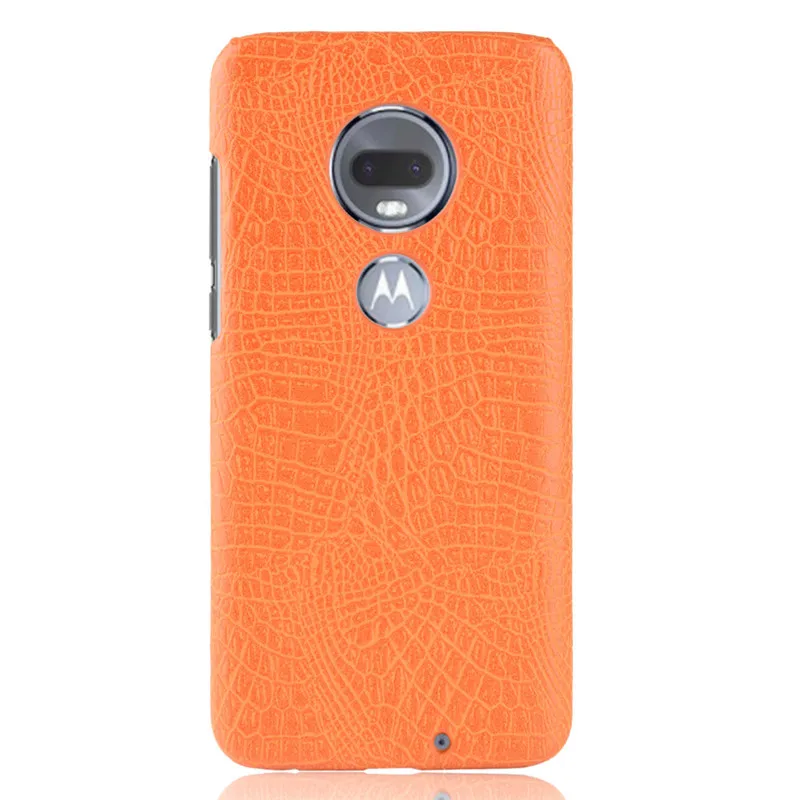 Чехол для Moto G7 чехол Plus жесткая задняя крышка из искусственной кожи телефона Motorola