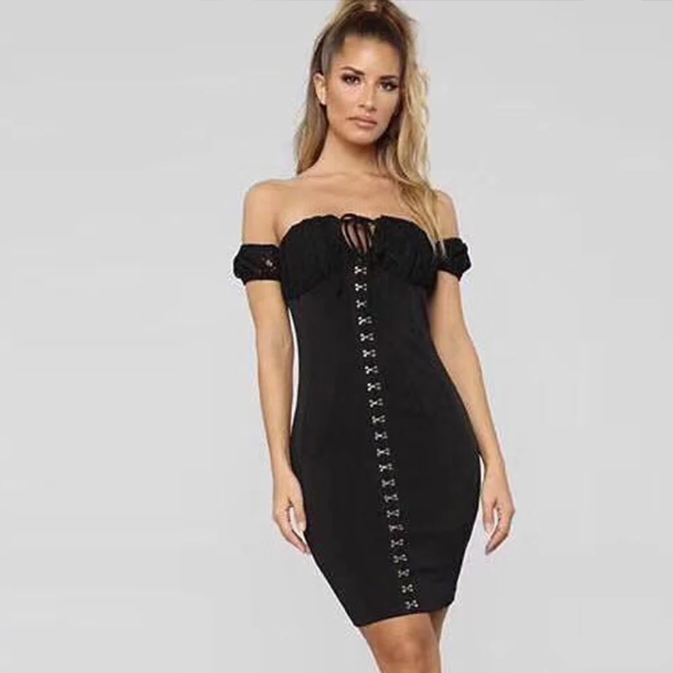 Adyce 2019 новое летнее женское Клубное Бандажное платье Vestidos с вырезом лодочкой