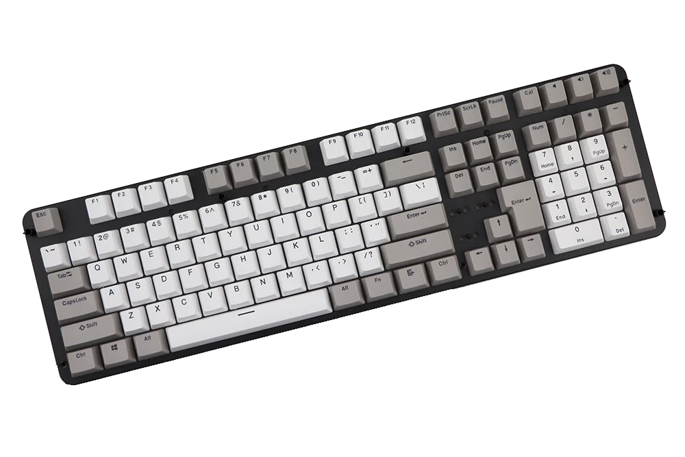 pbt keycap Double shot 108 keys Retro gray white OEM profile for MX Switches mechanical keyboard Keycaps
