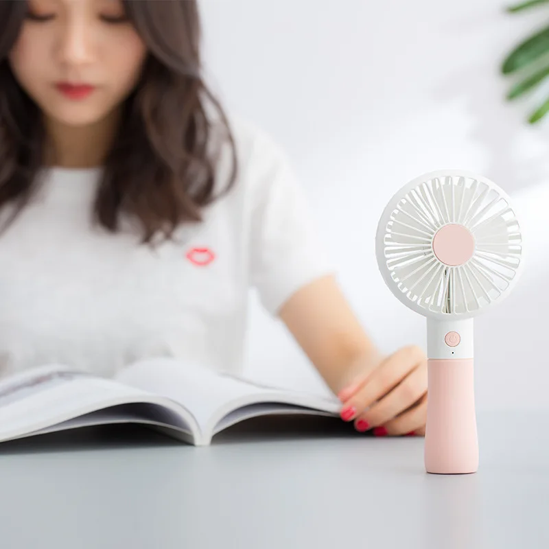 Portable Mini Fan USB Rechargeable Table Hanheld Multifunction Small LED Fill Light For Beauty or Read Indoor Cute | Бытовая техника