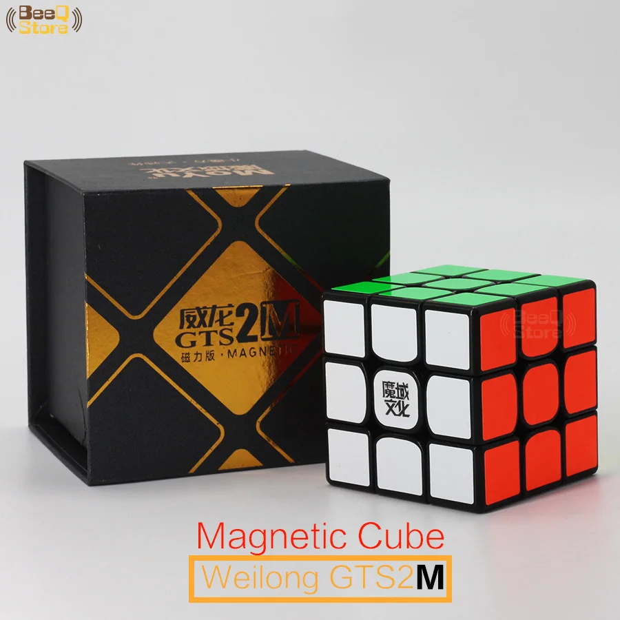 GTS2M-Black Moyu Weilong GTS3M Магнитный куб 3x3x3 магический куб скорость GTS3 GTS2 GTS2M Куб 3x3 Magico Cubo 3*3*3 черный без наклеек - Цвет: GTS2M-Black