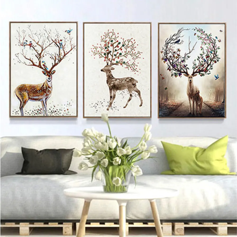 Холст Картина на холсте высокой четкости печать стены Искусство мечта лес лося