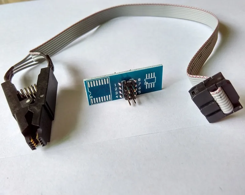 Тестовый зажим SOP8 для горения IC узкое тело широкий корпус 24C 25C 26C 93C универсальный