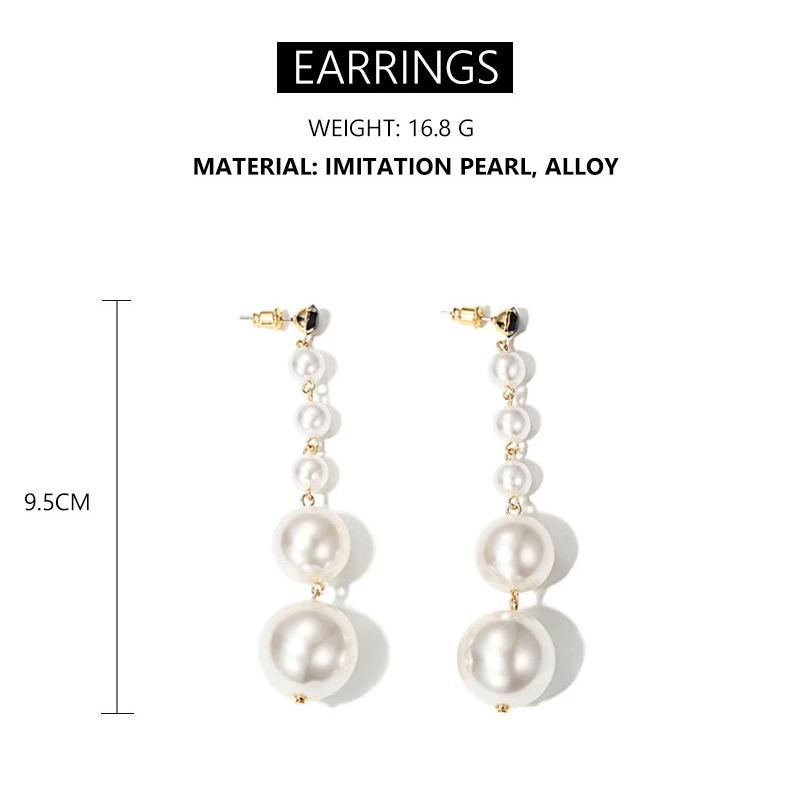 Элегантные Роскошные Блестящий Цирконий жемчужные длинные сережки с кисточками