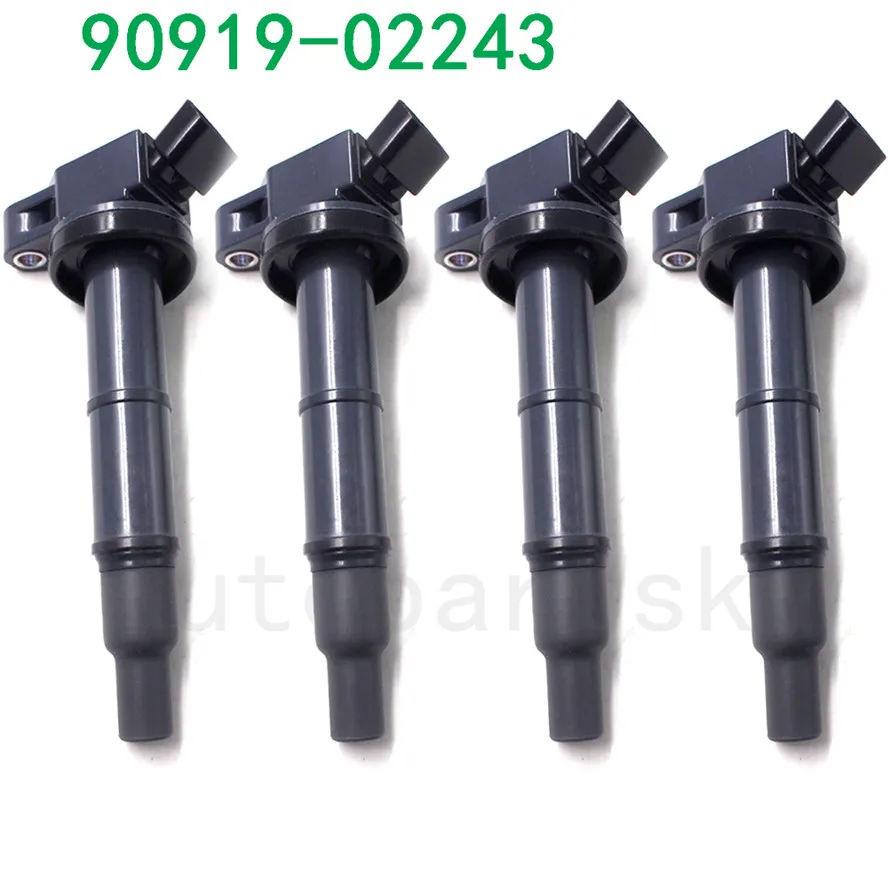 4 шт. 90919 02243 02244 02266 для Toyota Camry Highlander RAV4 Scion tC xB Lexus 2 катушки зажигания w высокое
