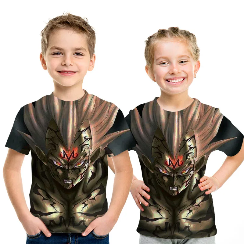 Off White Dragon Ball/Супер Saiyan/детская футболка с 3d рисунком модные летние футболки для
