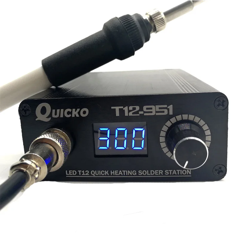 QUICKO T12 СВЕТОДИОДНЫЙ Цифровой паяльник для подключения к электронная сварка