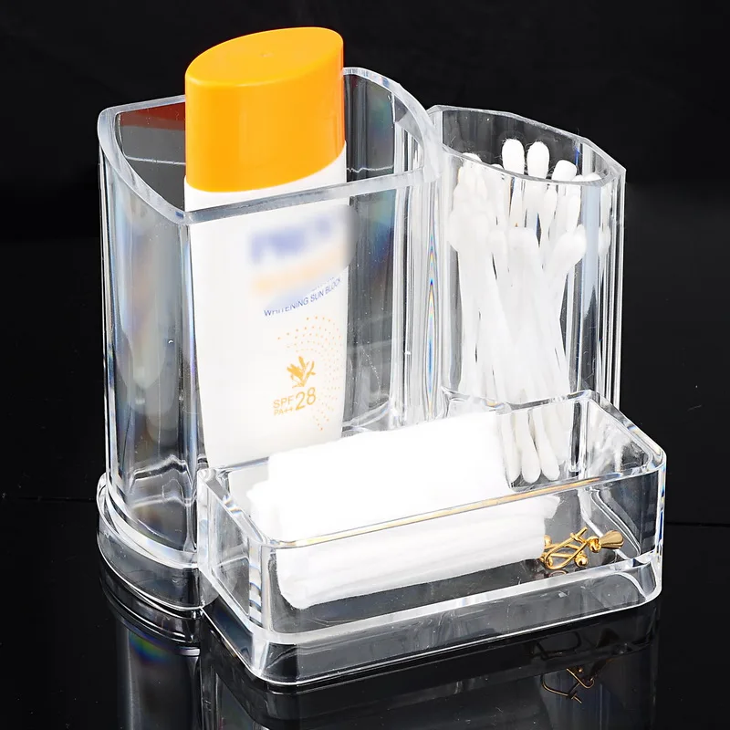 Прозрачная Акриловая косметическая коробка LASPERAL органайзер для рабочего стола